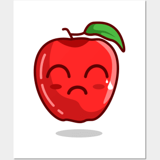 sad emoji apple Posters and Art